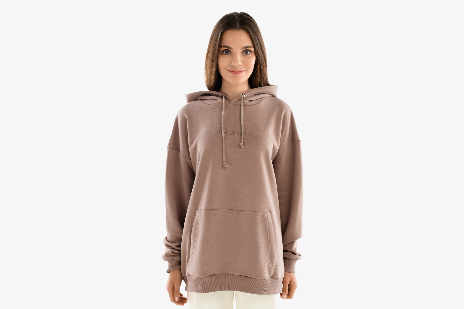Woman`s hoodie. Longline